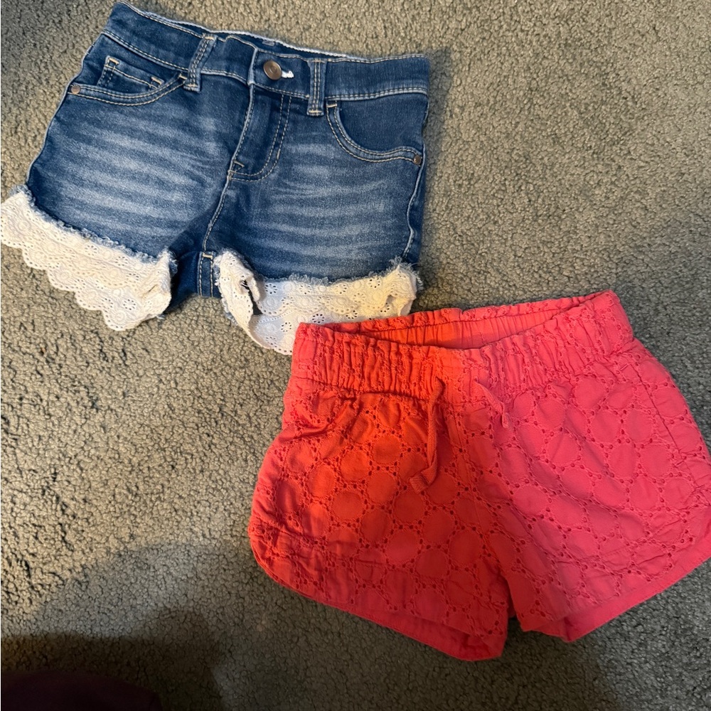 Cat & Jack Red and Blue Shorts Set